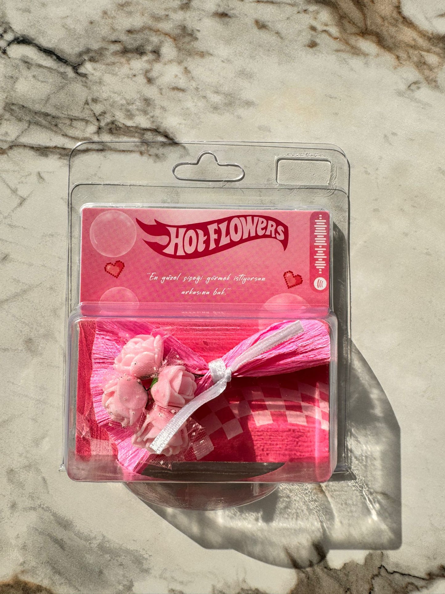 HOT FLOWERS Pembe Çiçek aynalı